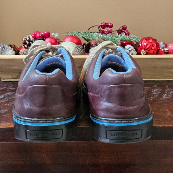 Rockport Men's Leather/Tweed Casual Shoes, Brown, Sz 13 - Picture 5 of 16